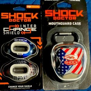 Shock doctor mouthpiece shield and mouthguard case